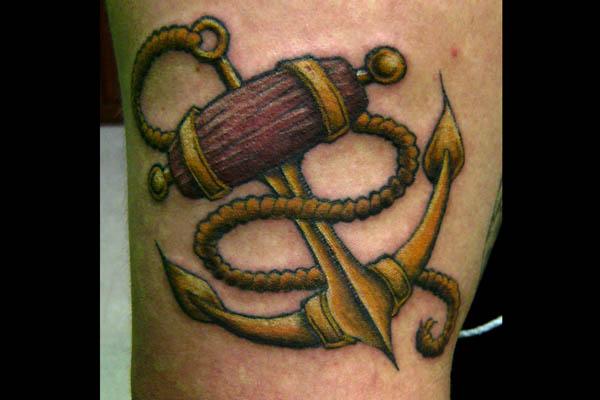 Oldie Anchor Tattoo