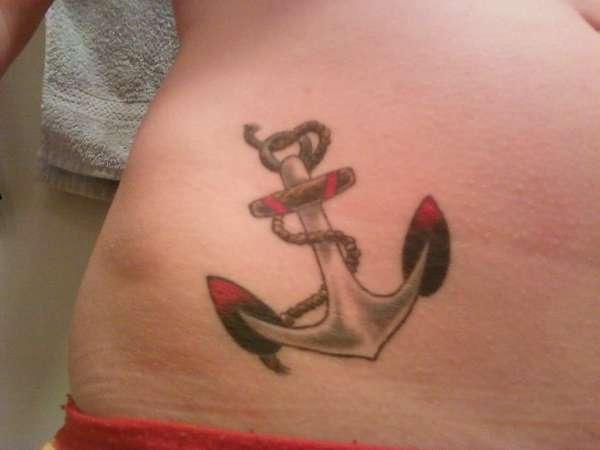 Rib Anchor Tattoo