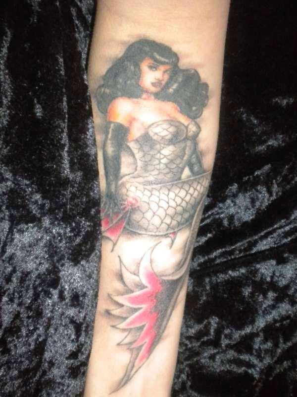 Bettie Page Mermaid