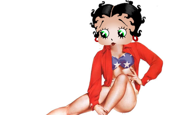 Betty Boop Sitting