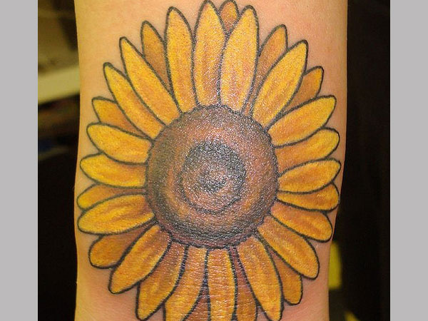 Tatouage De Tournesol Wow