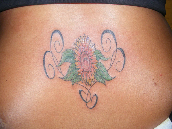 Artistique Tatouage De Tournesol