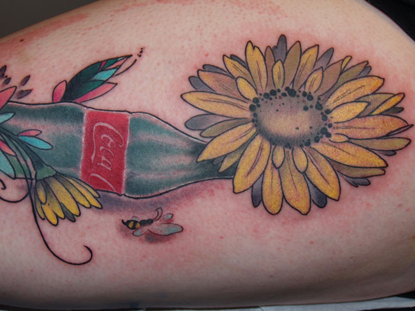 Tatouage Riche Tournesol