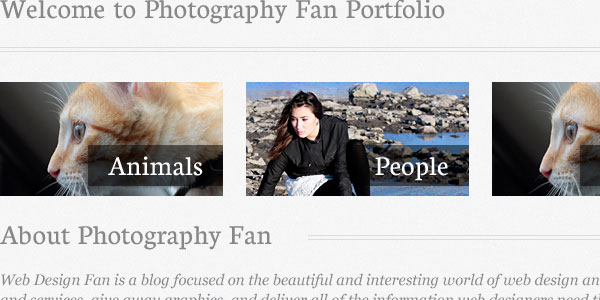 Créer une conception de site Web de portfolio de photographie