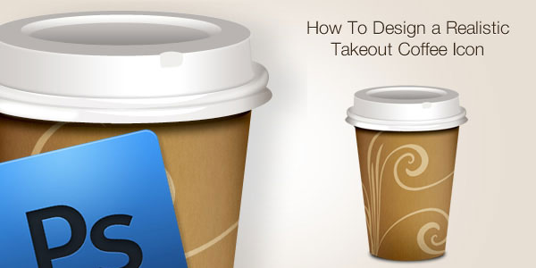 Comment concevoir une icône de café à emporter réaliste