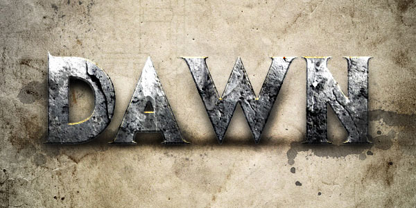 Concevez un effet de texte concret de style Dawn of War dans Photoshop