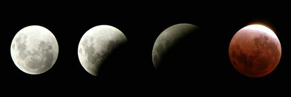 Phénomène d'éclipse lunaire