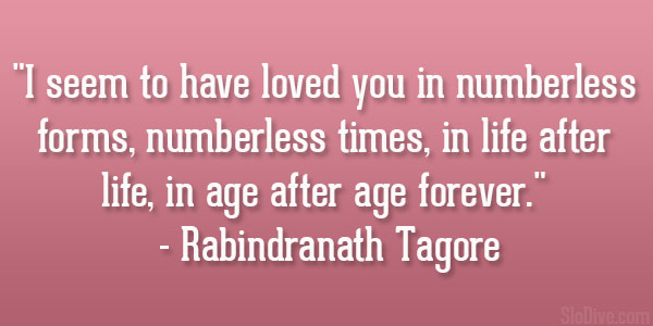 Citation de Rabindranath Tagore