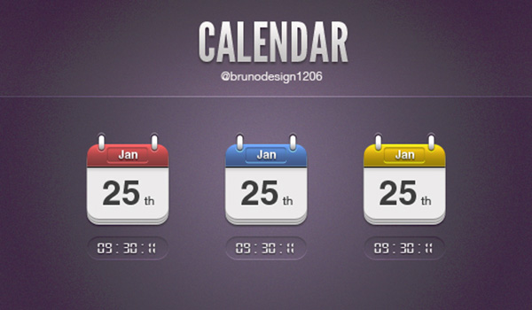 Digitalηφιακό εικονίδιο ημερολογίου