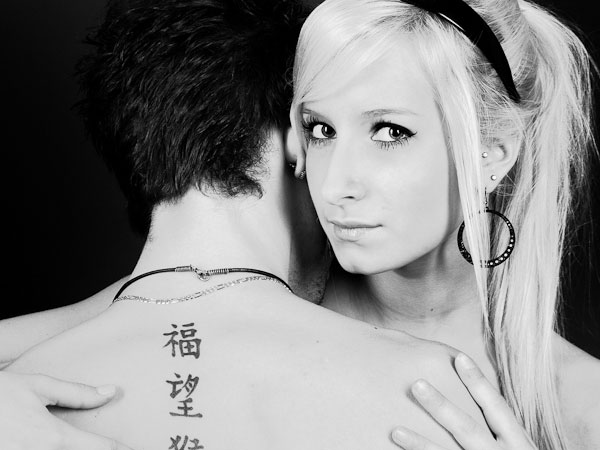 Kanji Back Tattoo