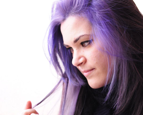 Idée de couleur de cheveux violet