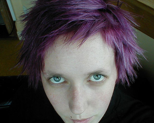 Cheveux Violet Grunge