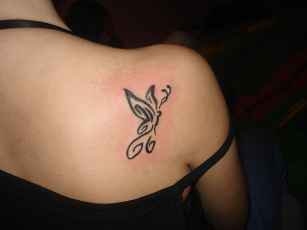 Tribal Butterfly Tattoo