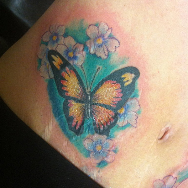 Butterfly Cover-up Tattoo