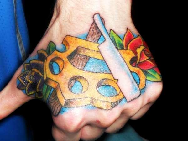 Knuckle Hand Tattoo