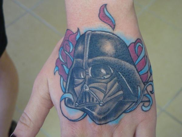 Evil Genius Hand Tattoo