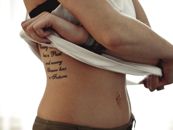 Tatouage Citation Intrépide Pour Les Filles