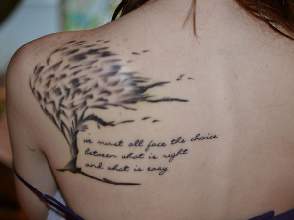 Survivor's Quote Tattoo