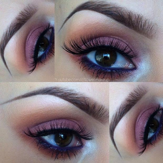 Cranberry Eye Makeup Look