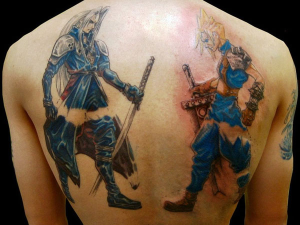 קעקוע Sephiroth n Cloud