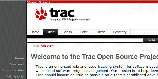 Projet Open Source Trac