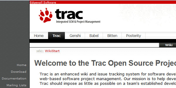 Trac Open Source Project