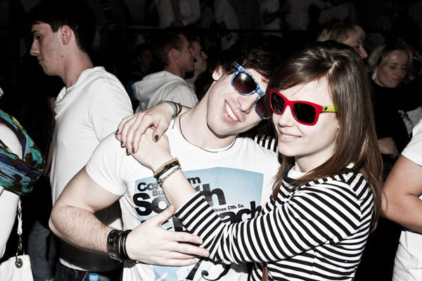 Lunettes de couple mignon