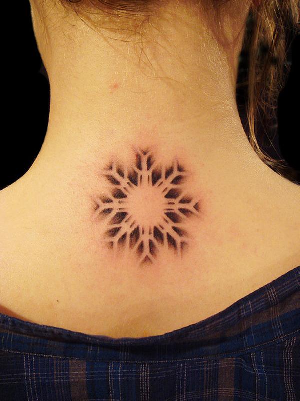 Tatouage De Flocon De Neige