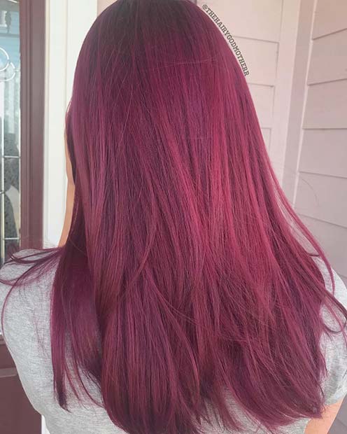 Cheveux Rose Minuit