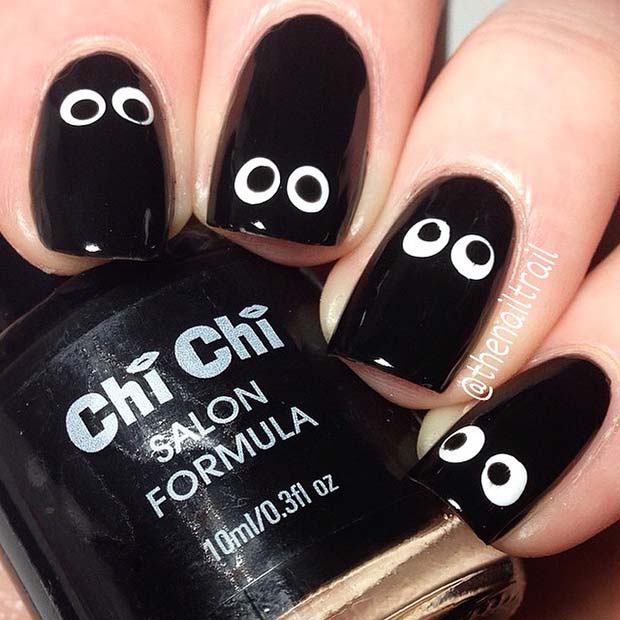 Creepy Eye Nail Art