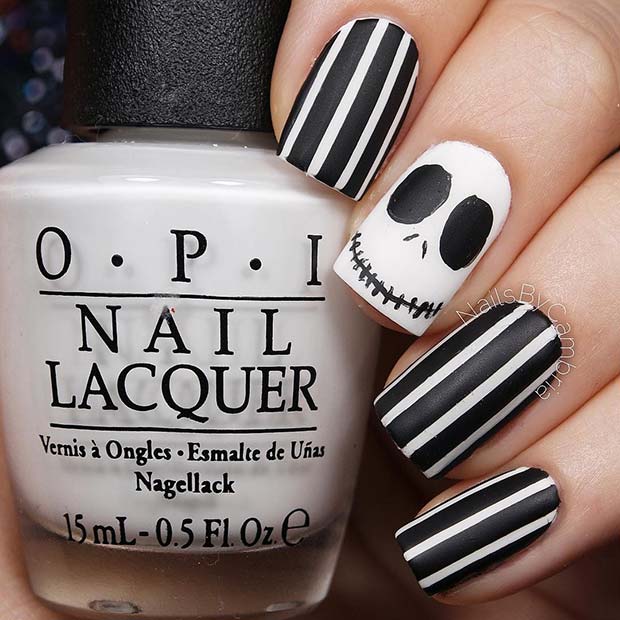 Ongles Jack Skellington