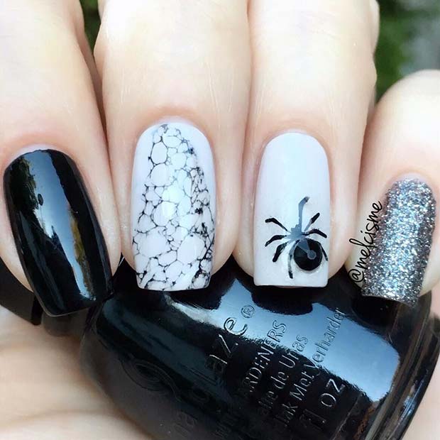 Ongles d'araignée uniques parfaits pour Halloween