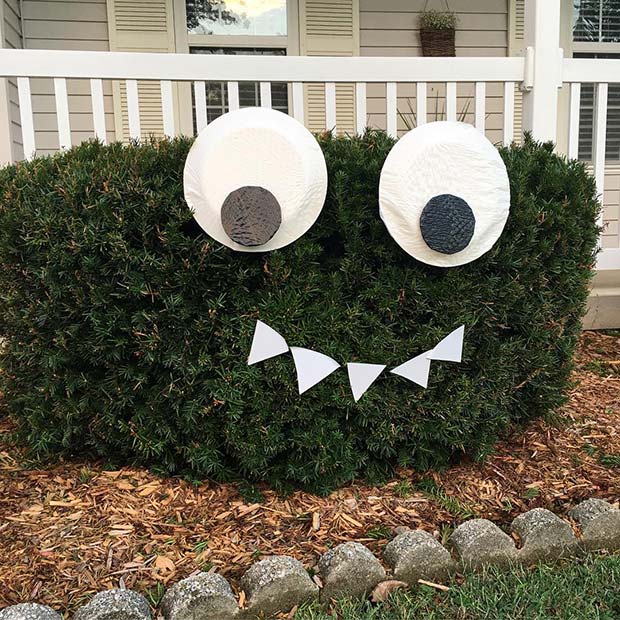 Décorations de buisson de jardin bricolage pour Halloween