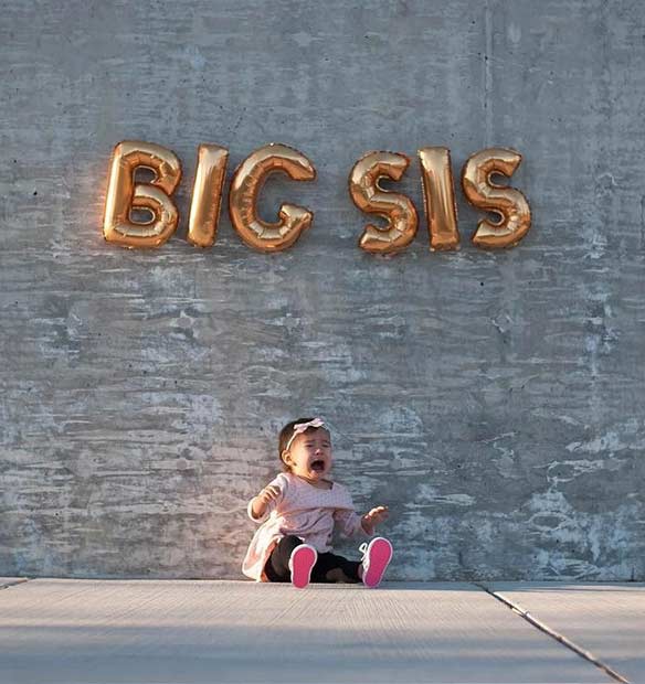 Ανακοίνωση εγκυμοσύνης Big Sis Balloon