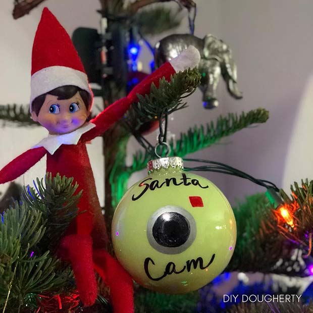 DIY Santa Cam Bauble