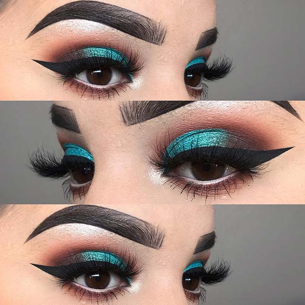 Maquillage Yeux Bleu Audacieux