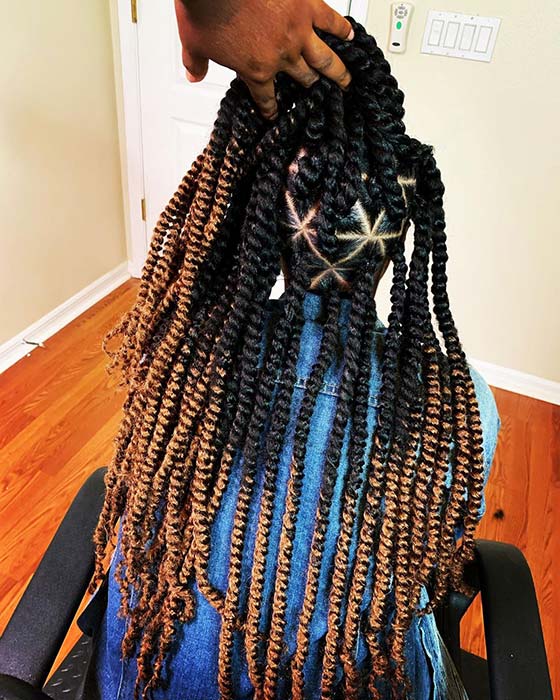 Ombre Twists Hair Idea