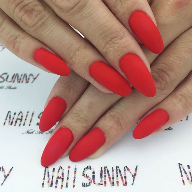 Red Matte Nails