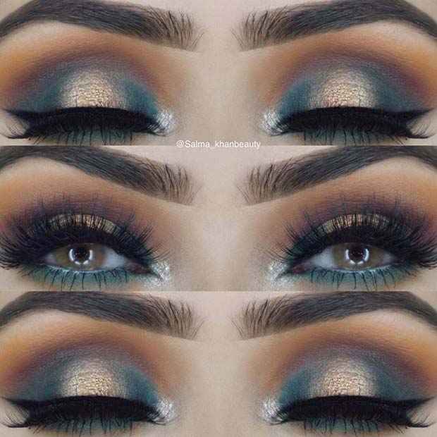 Des tons terreux audacieux pour les looks de maquillage d'automne