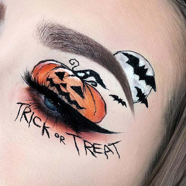 Conception de maquillage Trick or Treat