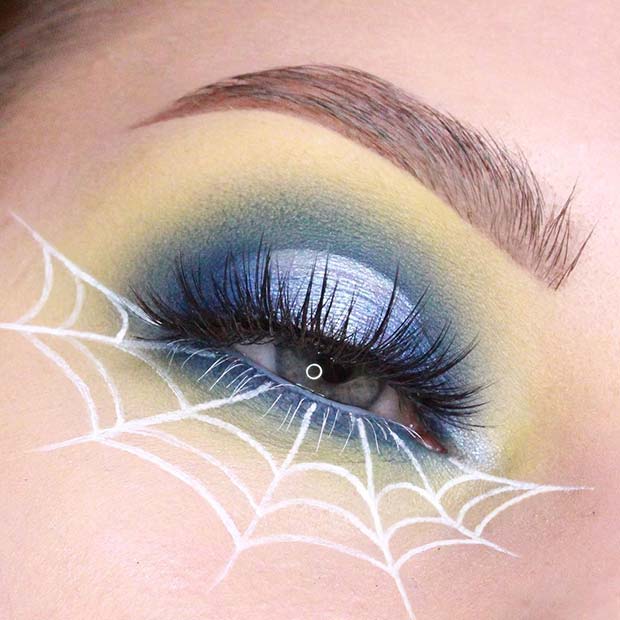 Yeux de toile d'araignée pour Halloween