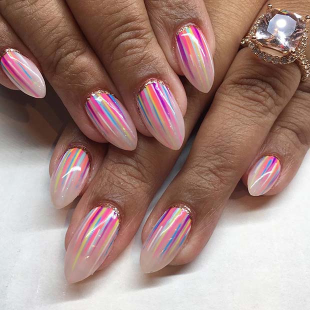 Ongles mignons et colorés