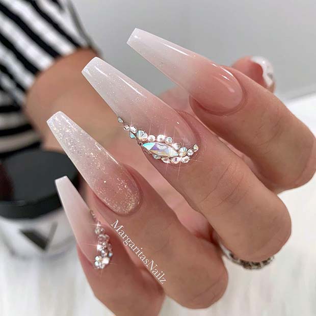 Κομψά Γαλλικά Ombre Coffin Nails