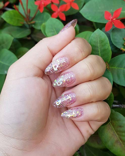 Ongles En Gelée Paillettes