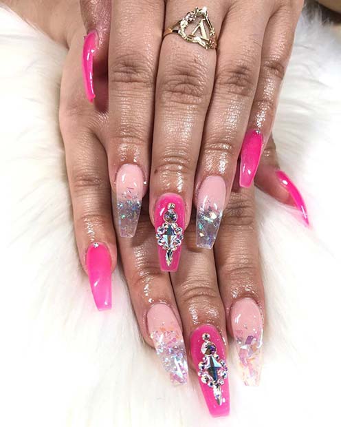 Glitzy et Glam Mani