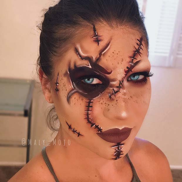 Maquillage Halloween Creepy Stitchs
