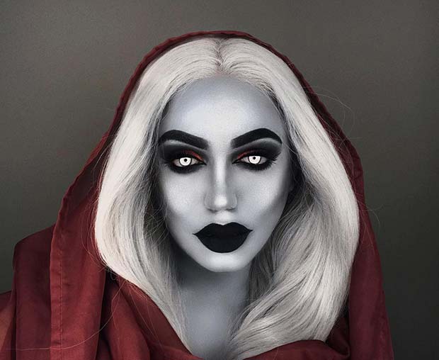 Maquillage effrayant pour Halloween