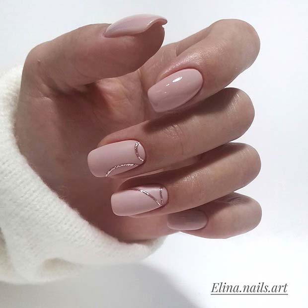 Κομψά Nude Prom Nails