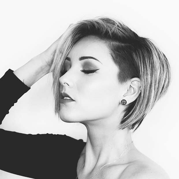 Κομψό Undercut Bob