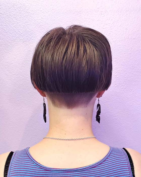 Idée de coupe de cheveux Edgy Short Bob